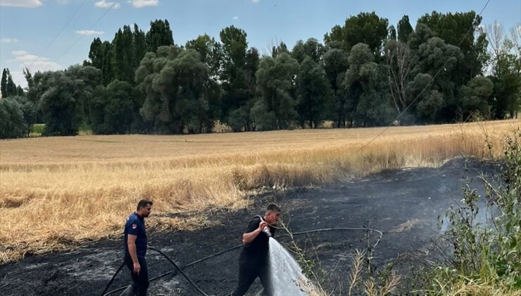Sorgun’da Hububat Yangını: 10 Dönüm Zarar