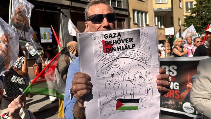 Stockholm’de Gazze ve Lübnan’a Saldırı Protestosu