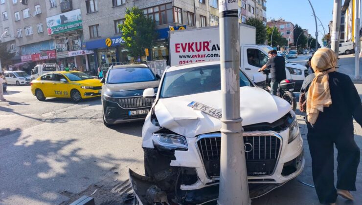 Sultangazi’de Kaza Anı Kamerada: 1 Yaralı
