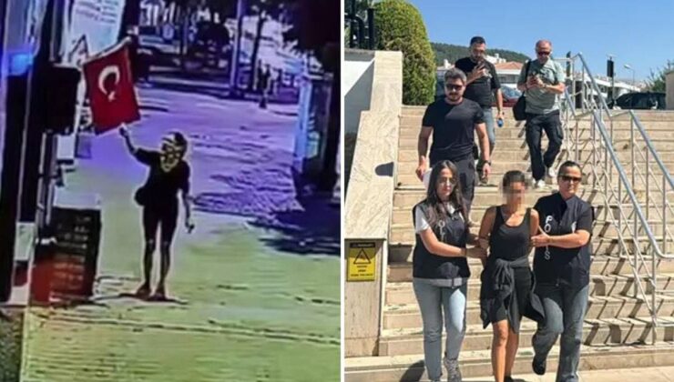Ters kelepçe ile alındı! İşte bayrağımızı yakan o alçağın savunması