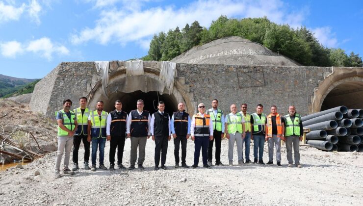 Vali Şimşek, Geminbeli Tüneli’nde İncelemelerde Bulundu