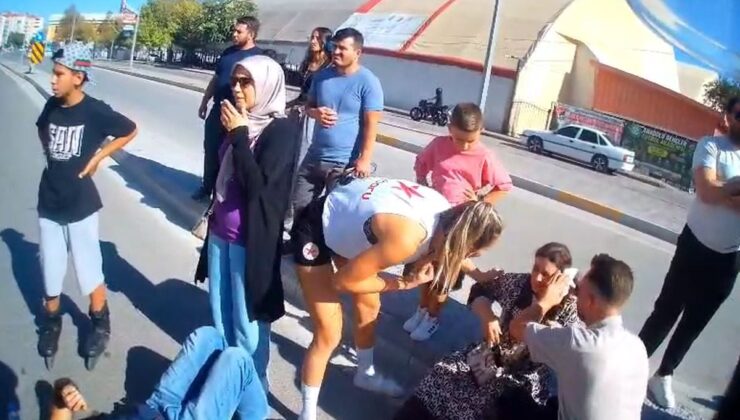 Aksaray’da Polis Memuru ve Eşine Otomobil Çarptı