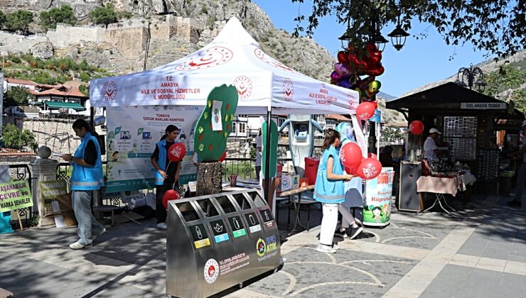 Amasya’da çocuklar tohum topları dağıtarak iklim değişikliğine dikkati çekti