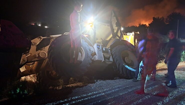 Antalya Serik’te orman yangını: Evler ve seralar yandı