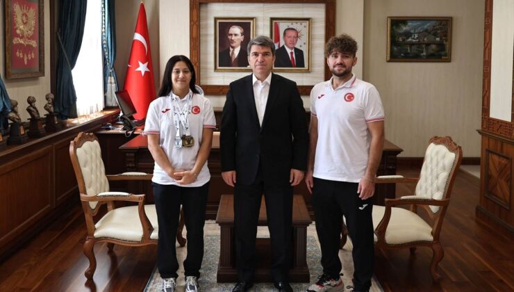 Avrupa Şampiyonu Zehra Nur Arslan Vali’yi Ziyaret Etti