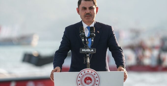 Bakan Kurum, “Mapa-Şamandıra Sistemi ve Fethiye Dip Çamuru Temizliği Lansmanı”nda konuştu: