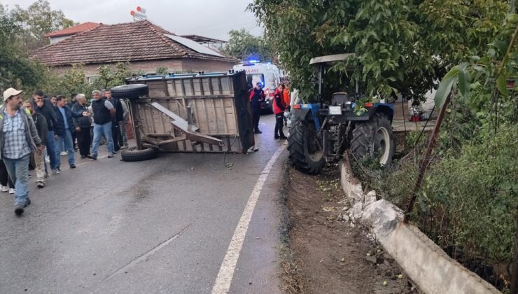 Balıkesir İvrindi Karaçepiş’te traktör römorku devrildi, 23 kişi yaralandı