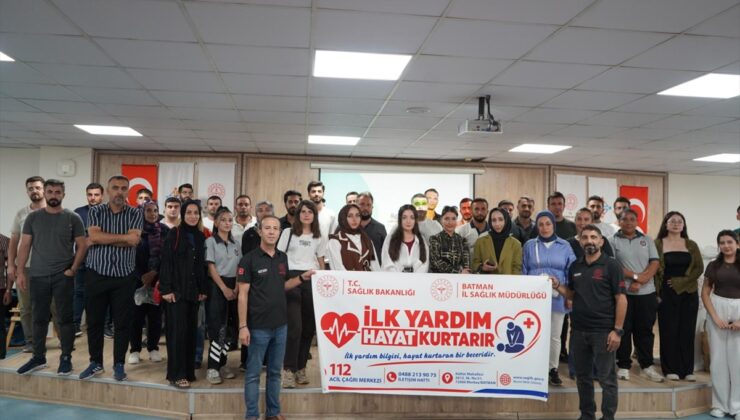 Batman’da okullardaki bahçe görevlileri ilk yardım eğitimi aldı