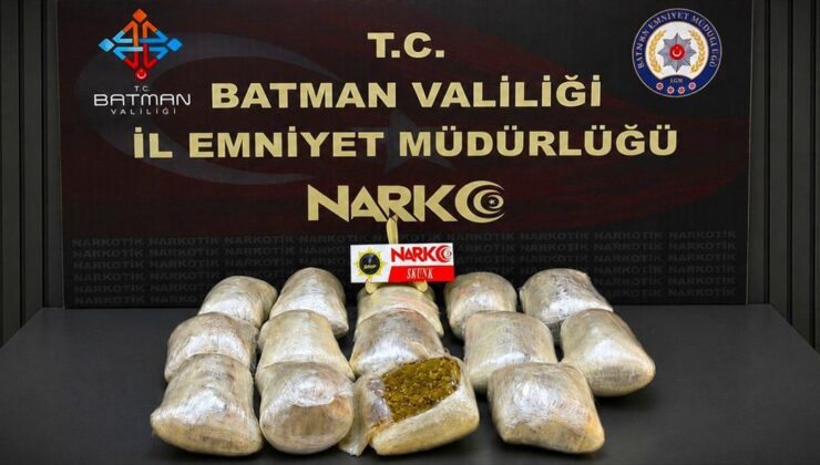 Batman’da Uyuşturucu Operasyonu: 2 Tutuklama