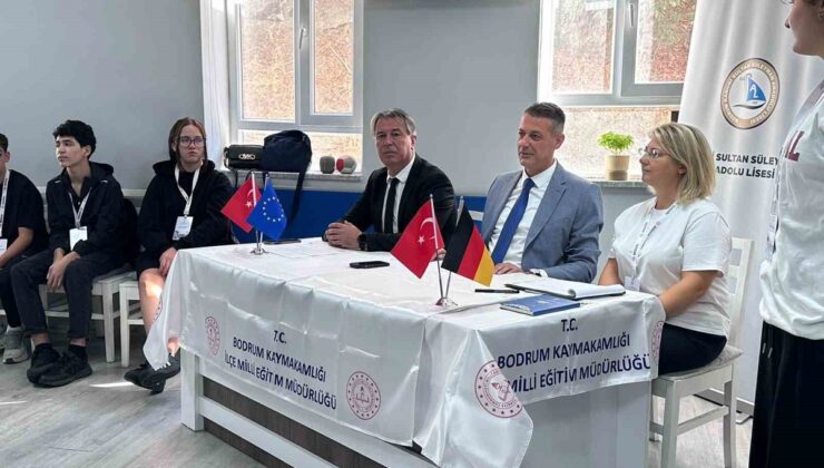 Bodrum’da Erasmus projesiyle Almanya’dan gelen 9 öğrenci akranlarıyla buluştu