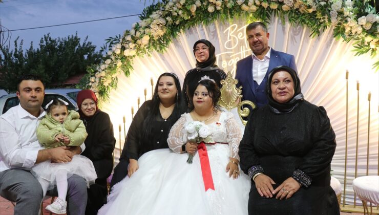 Burdur’da Down sendromlu Elif Aldemir, temsili düğünle unutamayacağı günü yaşadı