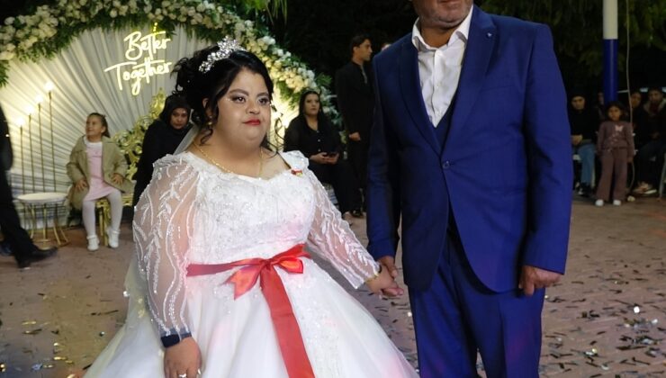 Burdur’da Down sendromlu Elif Aldemir’in düğün hayali temsili törenle gerçek oldu