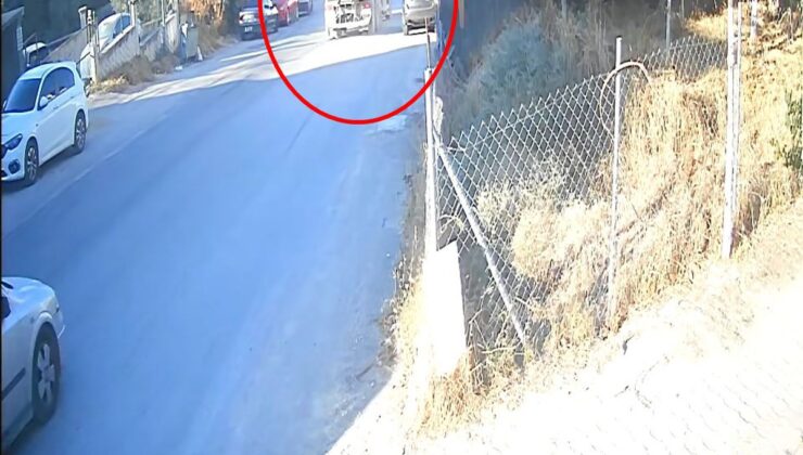 Bursa’da Hafriyat Kamyonu Kontrolden Çıktı: 2 Otomobile Çarpıp Bahçeye Düştü