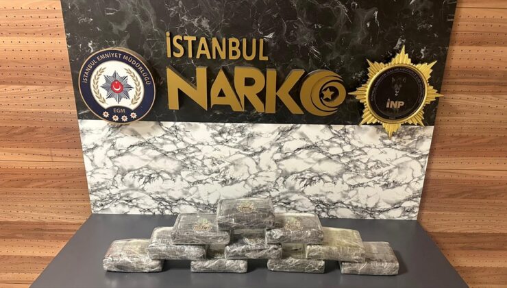 Çatalca’da operasyonda 11 kilo 500 gram uyuşturucu ele geçirildi