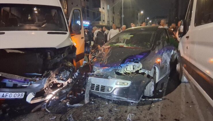 Çerkezköy’de zincirleme kazada 1 kişi yaralandı, otomobil sürücüsü yakalandı