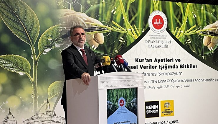 Diyanet ve Konya Büyükşehir’in bitkiler sempozyumu başladı, 66 tebliğ sunulacak