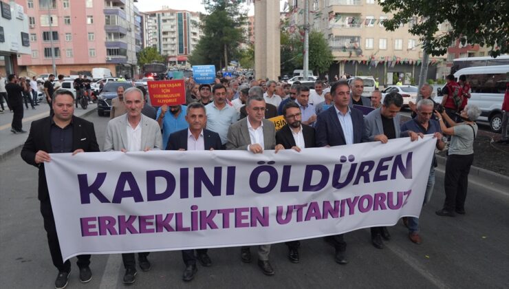 Diyarbakır’da erkekler kadın cinayetlerine karşı yürüdü, son ayda 4 kadın katledildi