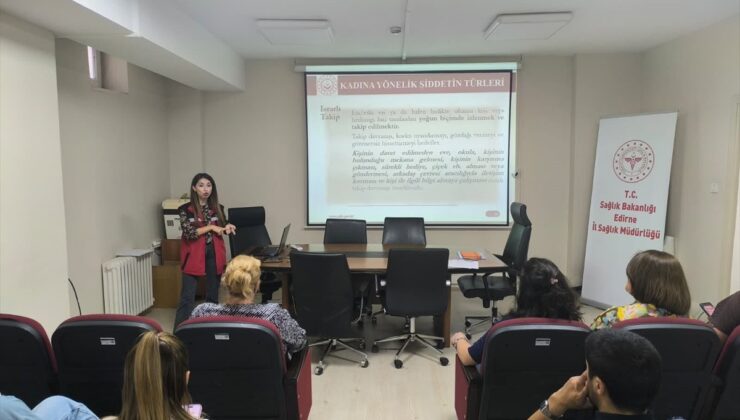 Edirne Uzunköprü’de bakımevi incelendi, sağlık personeline şiddet semineri verildi