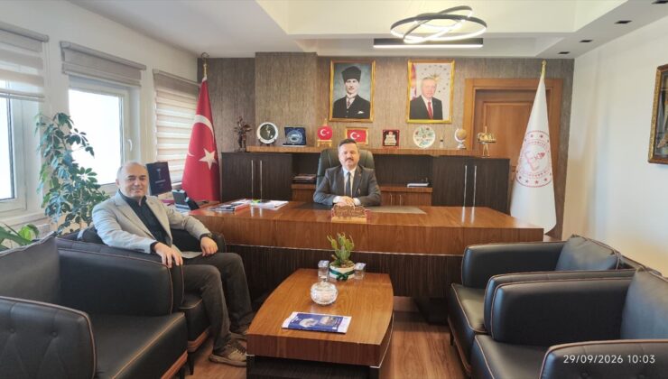 Eğitim-Bir-Sen Giresun İl Temsilcisi Sarı, İl Milli Eğitim Müdürü Tokgöz’ü ziyaret etti