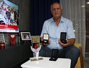Emekli astsubay 50’nci kan bağışını yaptı