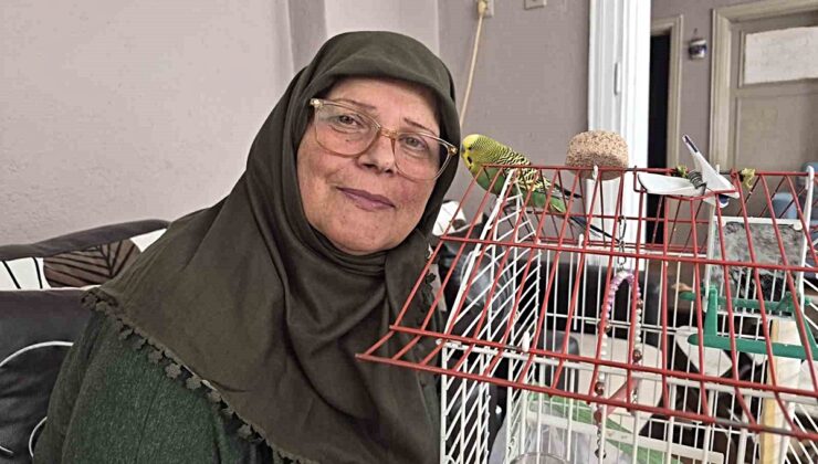 Eskişehir’de Fatma Gül Üstfidan, ölümden döndürdüğü Fıstık’la yalnızlığına ortak oldu