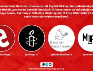 Evrensel, Af Örgütü, Barış Akademisyenleri ve MLSA hesaplarına erişim engeli