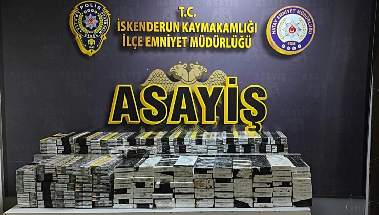 Hatay’da 2 bin 410 paket kaçak sigara ele geçirildi