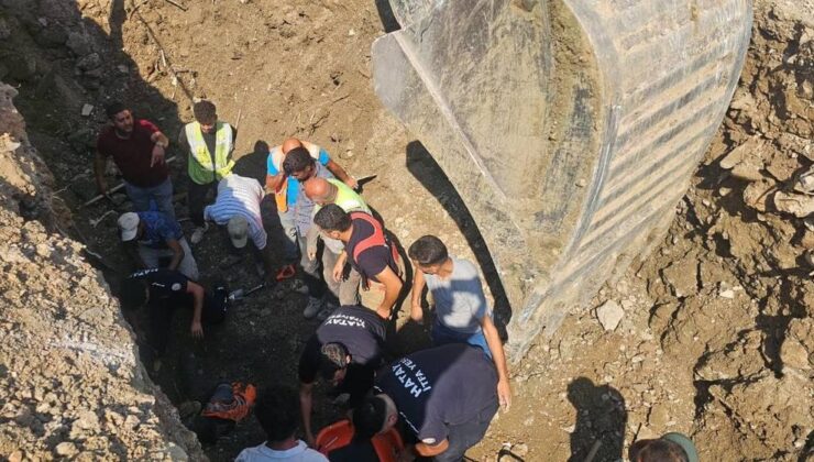Hatay’da göçük altında kalan 2 işçi kurtarıldı