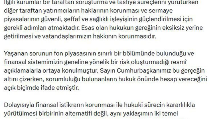 İletişim Başkanı Duran: Esas olan vatandaşlarımızın hakkının korunmasıdır