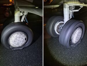 İstanbul Havalimanı’nda korku dolu dakikalar! Uçağın iki lastiği patladı
