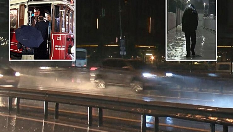 İstanbul’da sağanak yağış etkili oldu