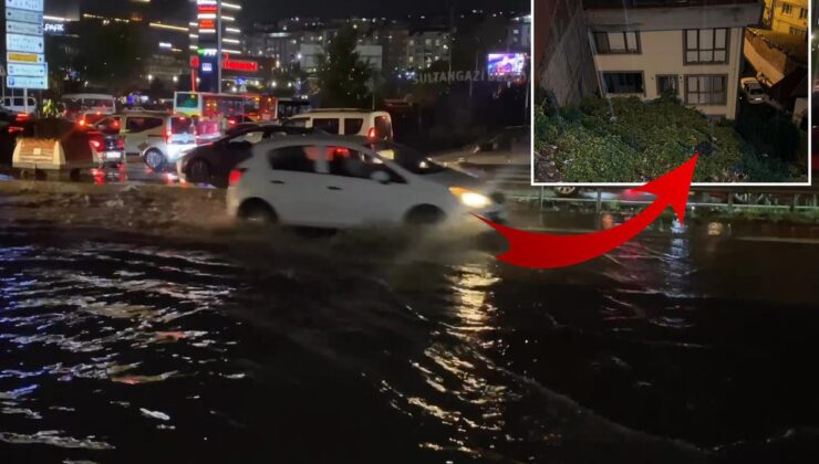İstanbul’u sağanak vurdu! Yollar göle döndü, evleri su bastı