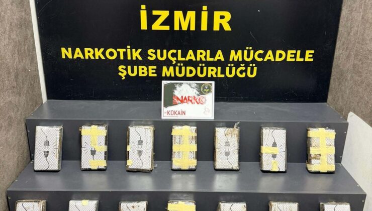 İzmir’de 16 Kilo 600 Gram Kokain Ele Geçirildi: 2 Tutuklama