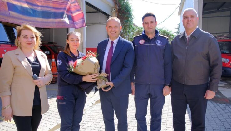 Kırklareli Belediye Başkanı Derya Bulut, İtfaiye Haftası’nda personele teşekkür etti