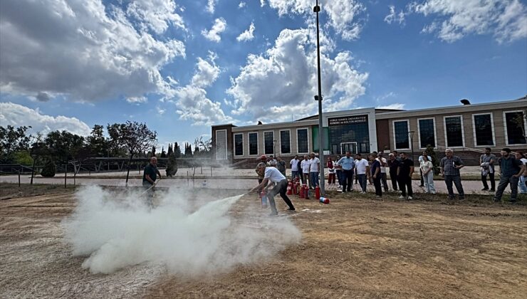 Kocaeli Büyükşehir, yaya alanlarında bakım yapıyor, 74 personele yangın eğitimi verdi
