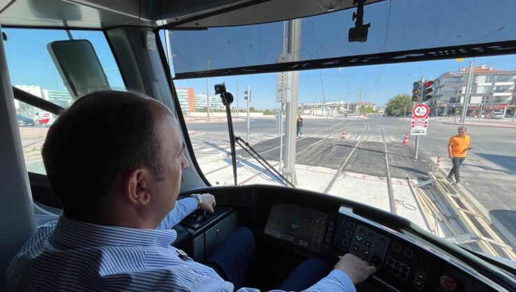 Konya’da Adliye-Şehir Hastanesi Tramvay Hattı Test Sürüşü Yapıldı
