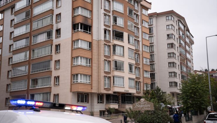Mamak’ta apartman yangınında mahsur kalan anneyi ve oğlunu itfaiye kurtardı