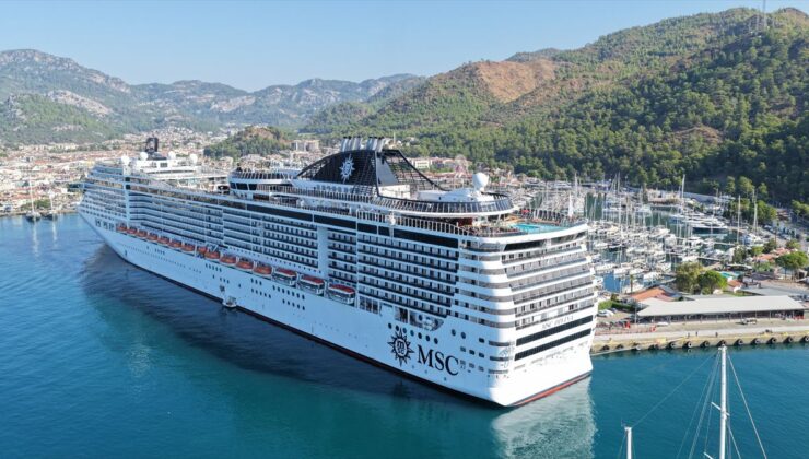 Marmaris’e Kruvaziyerle 4 Bin 63 Turist Geldi