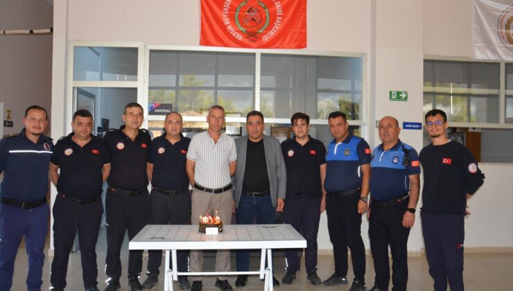 Mersin Gülnar’da İtfaiye Haftası etkinliğinde Başkan Yardımcısı Olçum pasta kesti