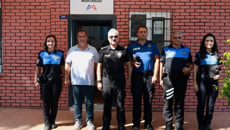 Mersin İl Emniyet Müdürü Fahri Aktaş esnaf ve vatandaşlarla görüştü