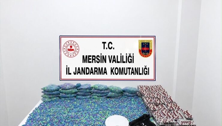 Mersin’de 64 bin 175 uyuşturucu hap ele geçirildi