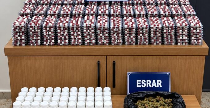 Mersin’de 11 bin adet uyuşturucu hap ele geçirildi
