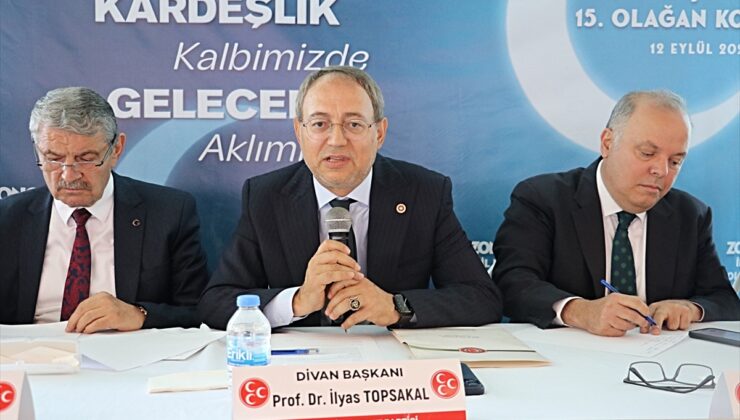 MHP Genel Başkan Yardımcısı Topsakal, Zonguldak’ta partisinin il kongresinde konuştu: