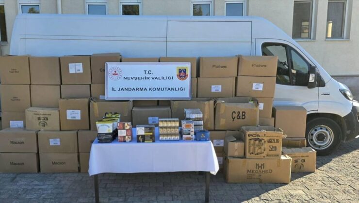 Nevşehir’de şüphe üzerine durdurulan araçta kaçak tütün ve tütün mamulleri yakalandı