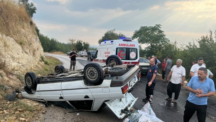 Osmaniye Kadirli’de otomobil devrildi, sürücü ile annesi 2 kişi yaralandı