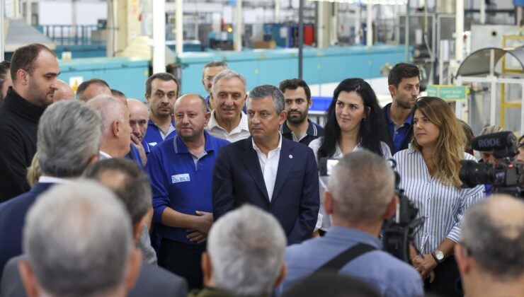 Özgür Özel, Bursa’da Birleşik Lastik Fabrikası işçileriyle buluştu