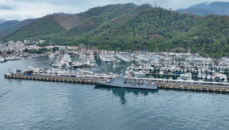 Preveze Deniz Zaferi’nin 488. yıl dönümünde TCG Zıpkın Marmaris’te halka açıldı