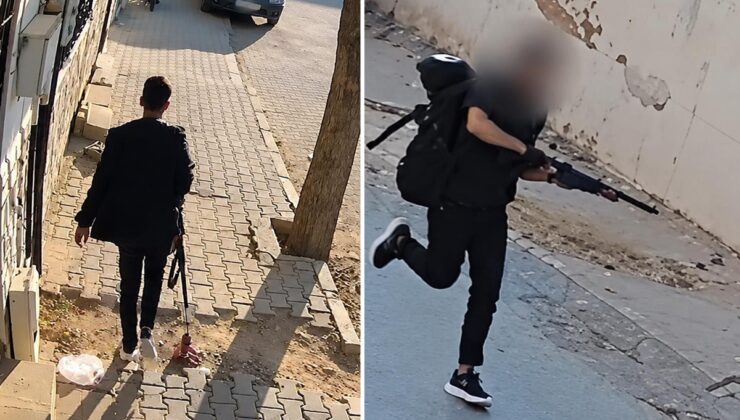 Rahatlığı pes dedirtti! Manisa’daki saldırganının elinde silahla okula geliş anı