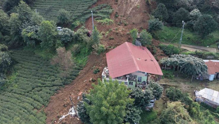 Rize’de heyelan ve su baskını hasarı 1 milyar 42 milyon lira olarak açıklandı