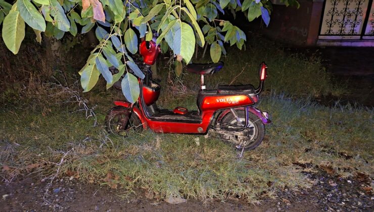 Samsun’da devrilen elektrikli bisikletin sürücüsü yaralandı